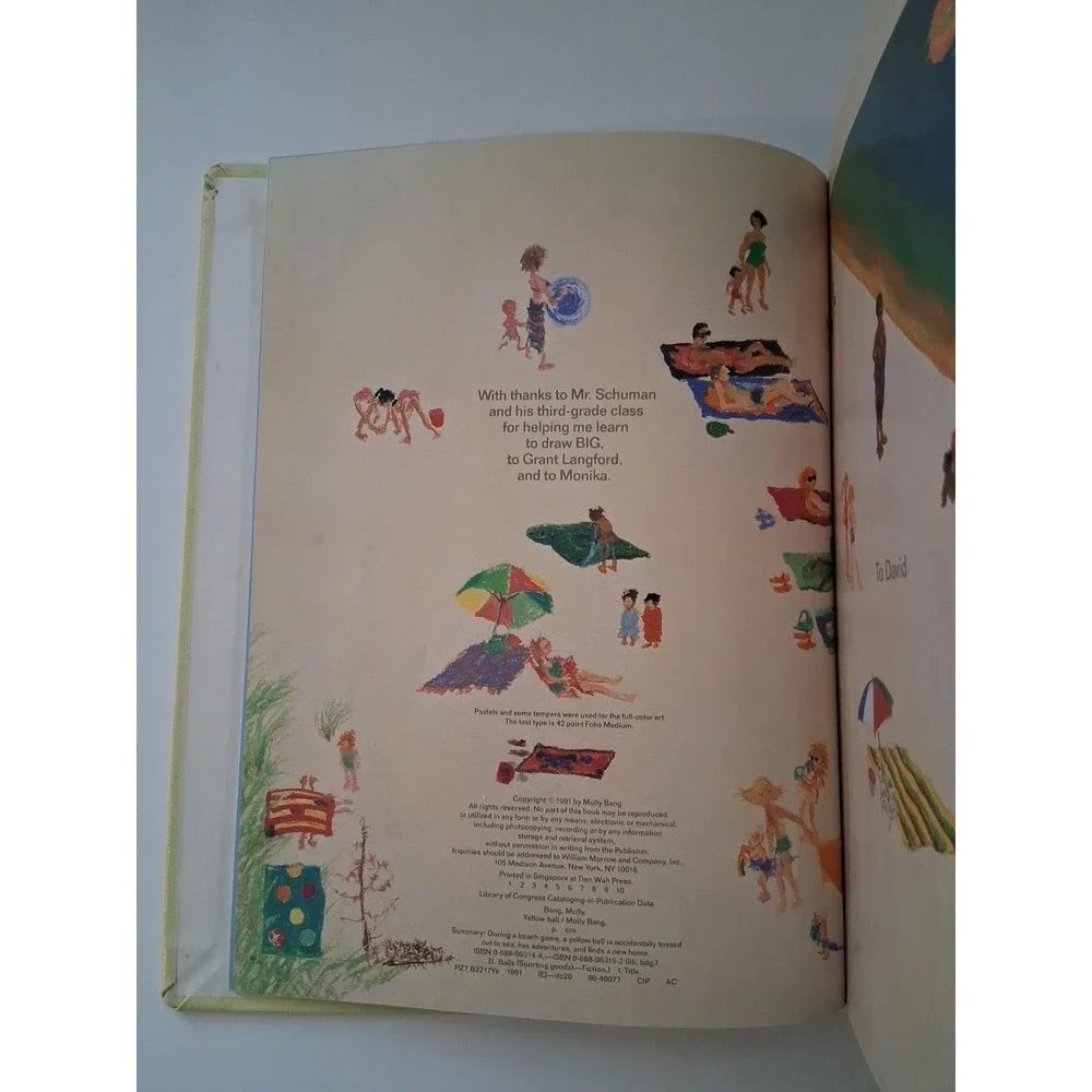Yellow Ball Molly Bang 1991 Hardcover Book 1st Edition Hard to Find